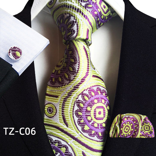 Traje de Tres Piezas Elegante para Hombre con Corbata, Pañuelo y Puños - Image 7