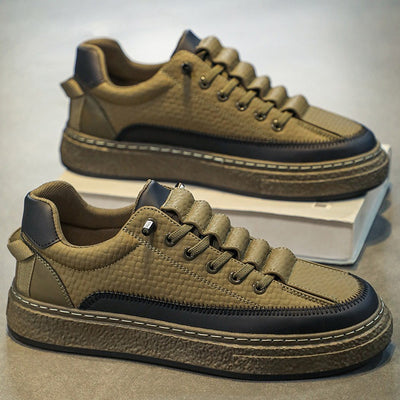 Tenis de Cuero para Skateboard con Plataforma - Estilo Casual Deportivo - Image 3