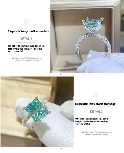 Anillo de Moissanita Para Green Ledean 5 Quilates - Brillo Eterno - Image 9