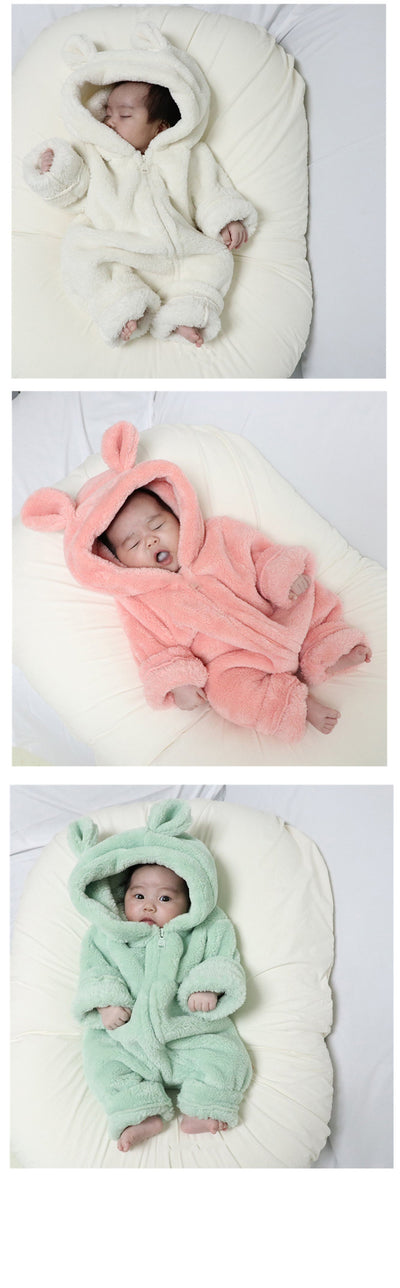 Pijama Enterizo Cálido con Capucha para Bebé - Image 22