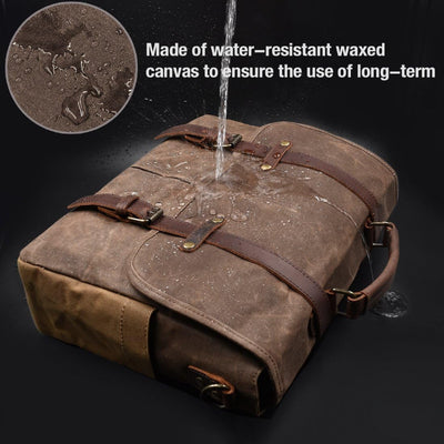 Bolso Ejecutivo Retro de Lona Impermeable para Hombre - Image 11