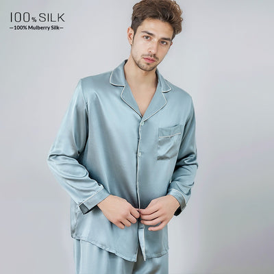 Pijamas de Seda Pesada Mumi para Hombre - Image 8