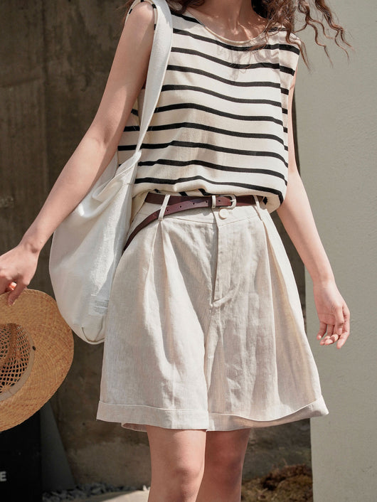 Pantalones Cortos Anchos y Sueltos con Efecto Reductor para Mujer - Image 12