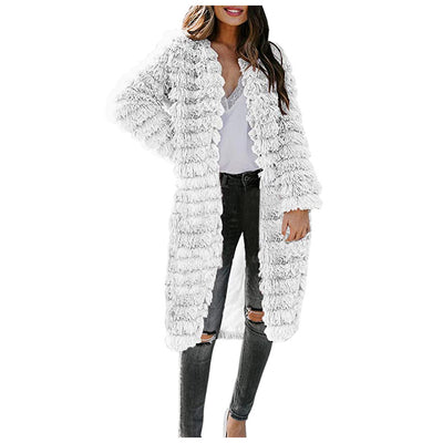 Suéter Abrigo de Lana Esponjoso para Otoño e Invierno - Image 4