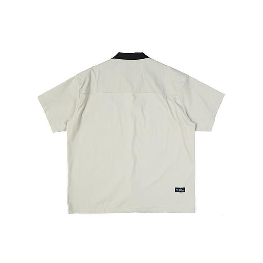 Camisa Casual Manga Corta con Cuello Combinado para Hombre - Image 8