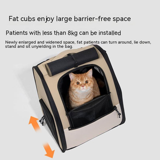 Mochila Transportadora Doble para Gatos con Diseño de Cápsula - Image 5