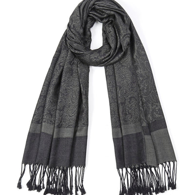 Rebozo Étnico Paisley en Jacquard de Cashemira - Image 4
