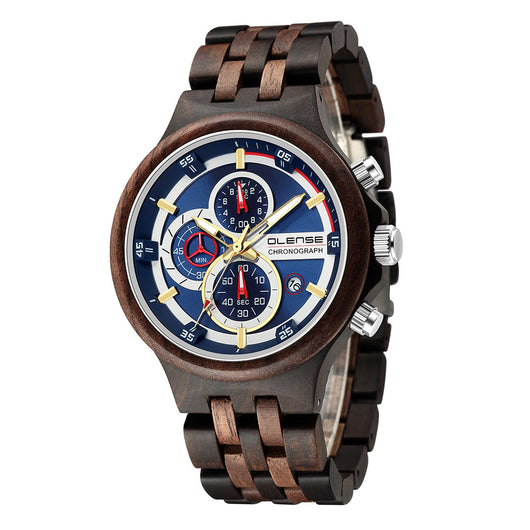 Reloj Deportivo de Madera para Hombre - Cuarzo Elegante - Image 7