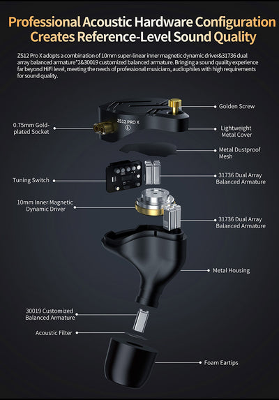 Auriculares In-Ear con Cable Intercambiable y Control de Tonalidad Ajustable - Image 28