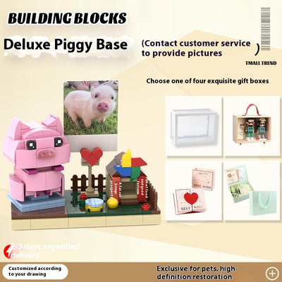 Bloques de Construcción Mascota Personalizada - Figura de Perro y Gato - Image 30