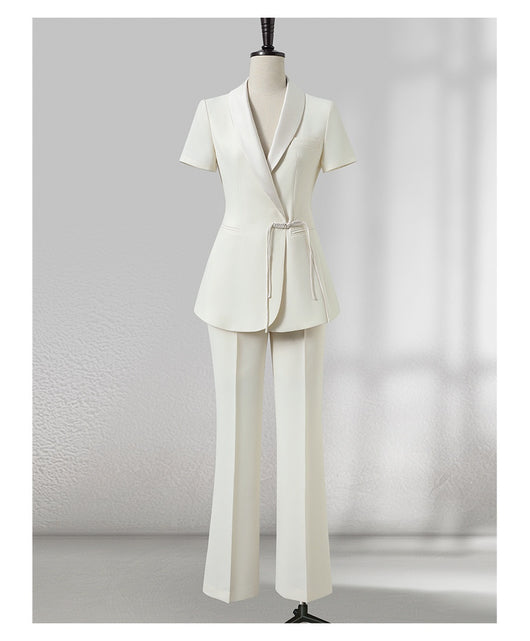 Traje Ejecutivo Mujer Verano Estilo Chino Elegancia Profesional - Image 10