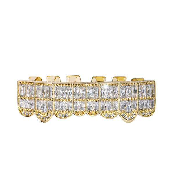 Grillz Hip-Hop Brillantes para Hombres y Mujeres