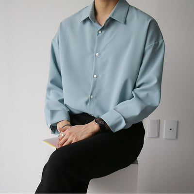 Camisa Suelta Casual para Hombre - Diseño Versátil y Moderno - Image 2