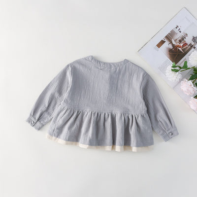 Blusa Infantil Manga Larga Efecto Dos Piezas - Image 10