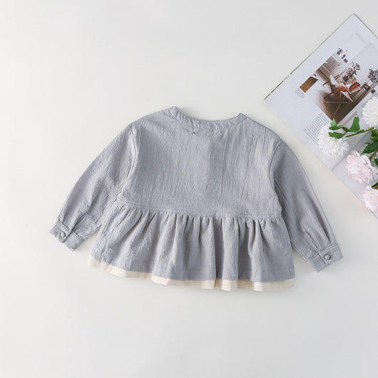 Blusa Infantil Manga Larga Efecto Dos Piezas - Image 10