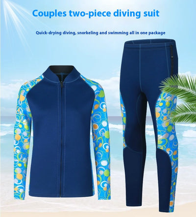 Traje de Buceo 3mm con Mangas Largas y Pantalón Completo para Snorkel - Image 15
