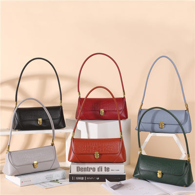 Bolso de Cuero Genuino Axilar - Diseño Versátil para Todos los Estilos