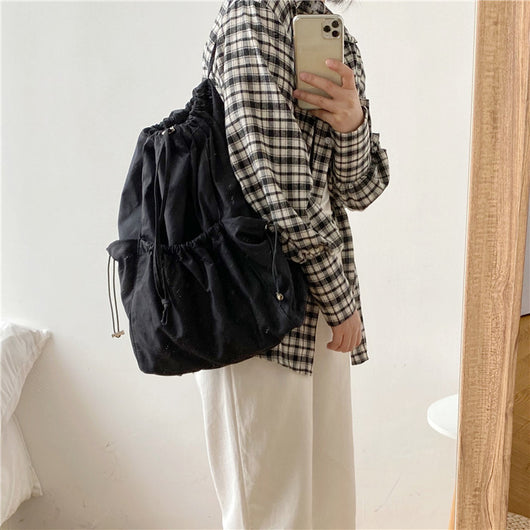 Bolsa Bucket con Cordón Ajustable - Diseño Versátil para Mujer - Image 20