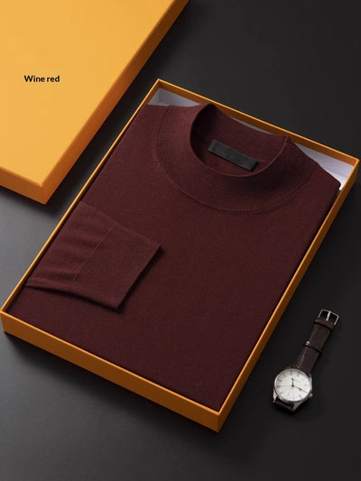 Suéter Base Cuello Alto Fino Versátil para Hombre - Image 7