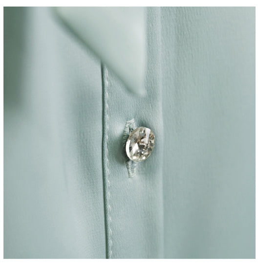 Camisa de Manga Larga con Detalle de Lazo en el Cuello - Image 13