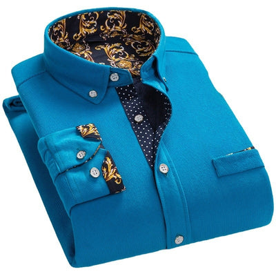 Camisa Térmica de Pana con Forro Polar para Hombre - Abrigo Invernal - Image 5