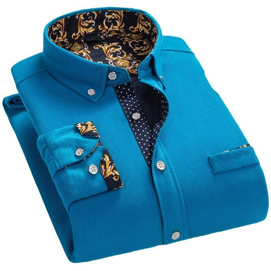 Camisa Térmica de Pana con Forro Polar para Hombre - Abrigo Invernal - Image 5