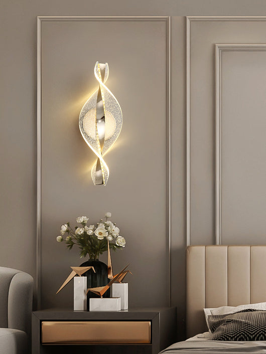 Lámpara de Pared LED Copo de Nieve Aluminio Dorado para Pasillos - Image 12