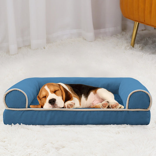 Cama Cuadrada Transpirable para Mascotas con Esponja Refrescante