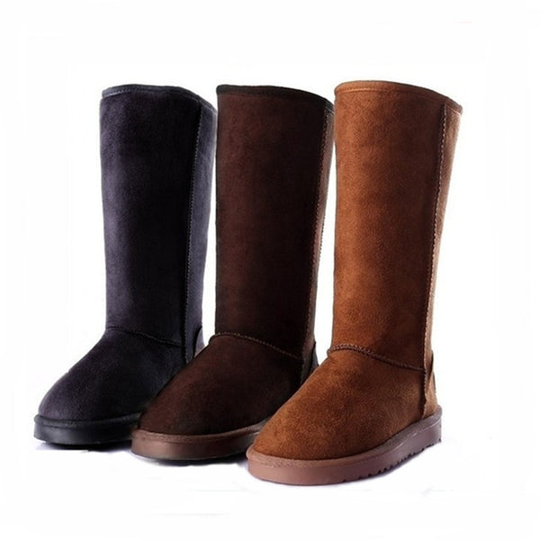 Botas de Nieve Altas para Mujer Estilo Europeo y Americano