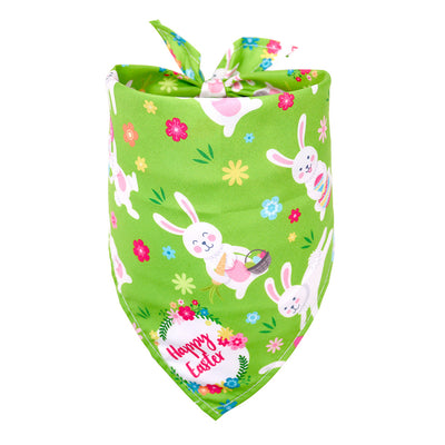 Pañoleta Triangular Festiva para Mascotas - Diseño Pascua - Image 7