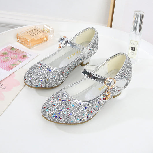 Zapatos de Danza Princesa con Lentejuelas Estilo Coreano para Niñas