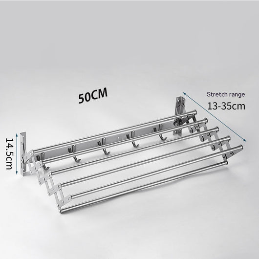 Estante de Acero Inoxidable para Baño sin Perforaciones - Toallero Extensible - Image 12