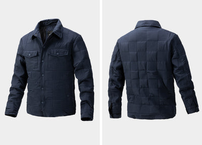 Chaqueta Acolchada de Algodón para Hombre - Estilo Business Casual con Cuello Polo - Image 15