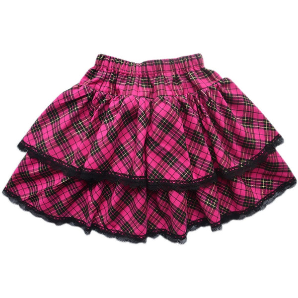 Falda Plisada Harajuku Babes Cuadros Rosa Punk - Image 5
