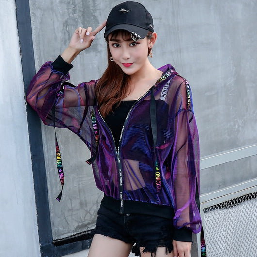 Chaqueta Beisbolera Suelta con Cintas para Mujer - Image 12