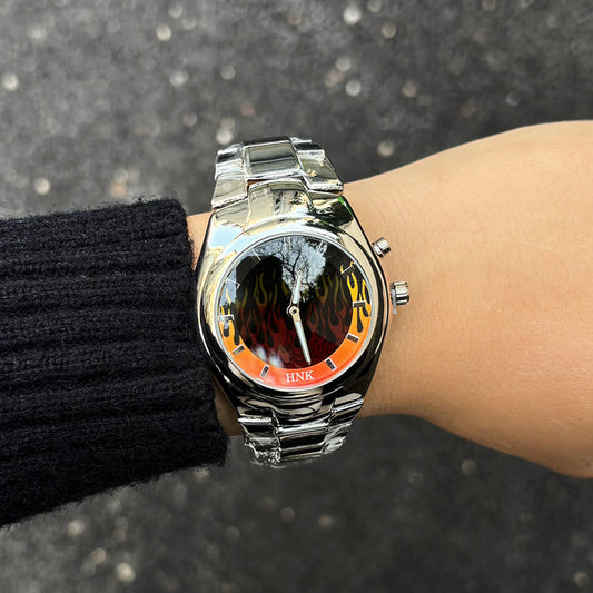 Reloj Deportivo Y2K Flame para Hombre - Diseño Dinámico Retro