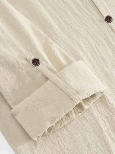 Traje Overol Lino con Solapa y Mangas Largas - Image 24