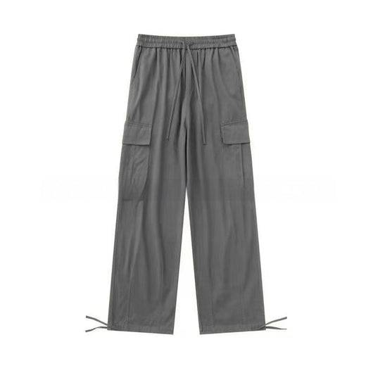 Pantalón Cargo Holgado de Pierna Recta con Múltiples Bolsillos y Cintura Ajustable - Image 21