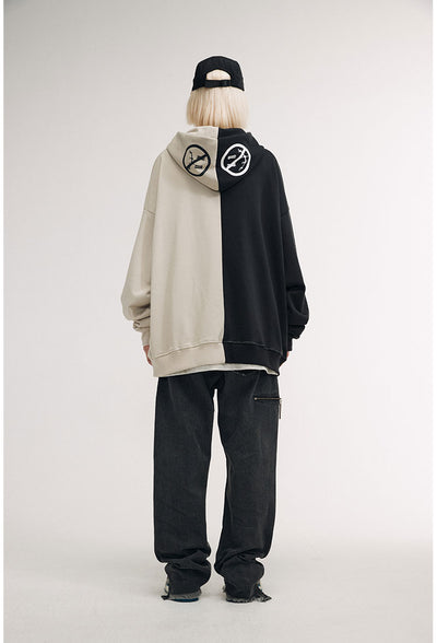 Cardigan Sudadera con Cierre Estampado Emocional para Hombre - Image 7