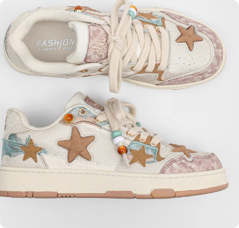 Tenis Plataforma con Patrón de Estrellas para Parejas - Image 14