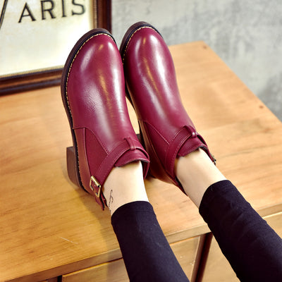 Botas Martin de Tacón Medio para Mujer - Estilo Británico Clásico - Image 4