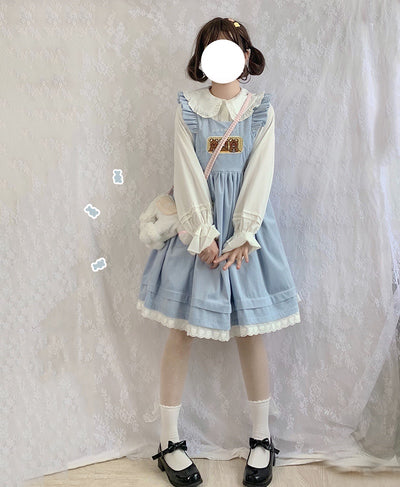 Vestido Globo con Mangas Volantes - Image 3