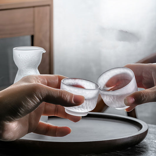 Juego de Jarras de Sake Estilo Japonés con Vasos Esmerilados - Image 8