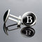 26 English Letter Cufflinks Metal Time Gem B