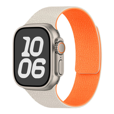 Correa Magnética para iWatch S10 Patrón Litchi Silicona Suave - Image 24