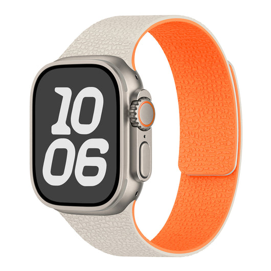 Correa Magnética para iWatch S10 Patrón Litchi Silicona Suave - Image 24
