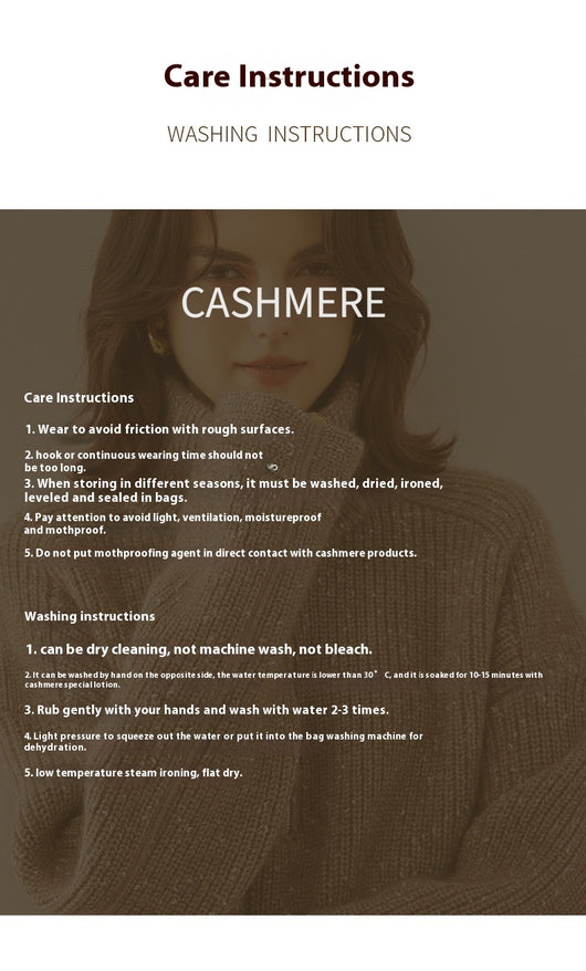 Suéter de Cashmira con Cuello Mao Grueso de Cinco Capas para Mujer - Abrigo Base Holgado Otoño Invierno - Image 29