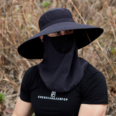 Sombrero Bucket de Ala Ancha para Hombre - Protección Solar Verano
