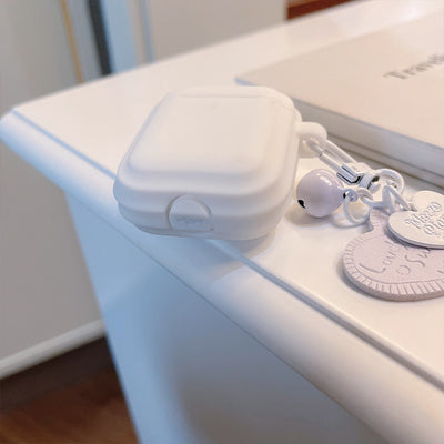 Funda Protectora AirPods Blanco Lechoso Compatible con Apple - Image 7