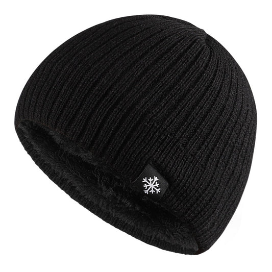 Gorro de Lana para Hombre con Etiqueta Copo de Nieve - Abrigo Reforzado para Exterior - Image 2